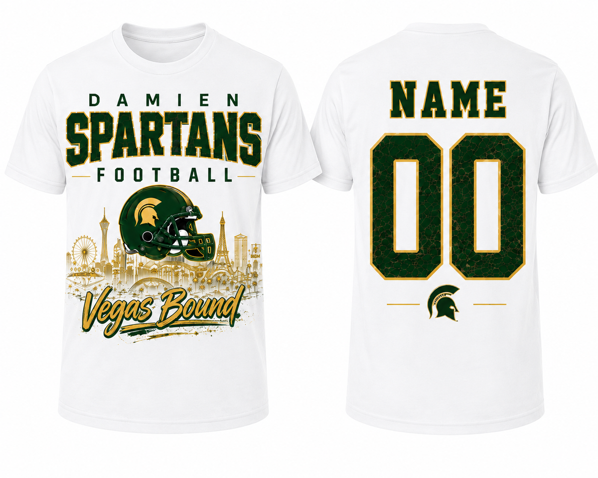 Commemorative Damien Football "Vegas Bound" T-shirt - Unisex