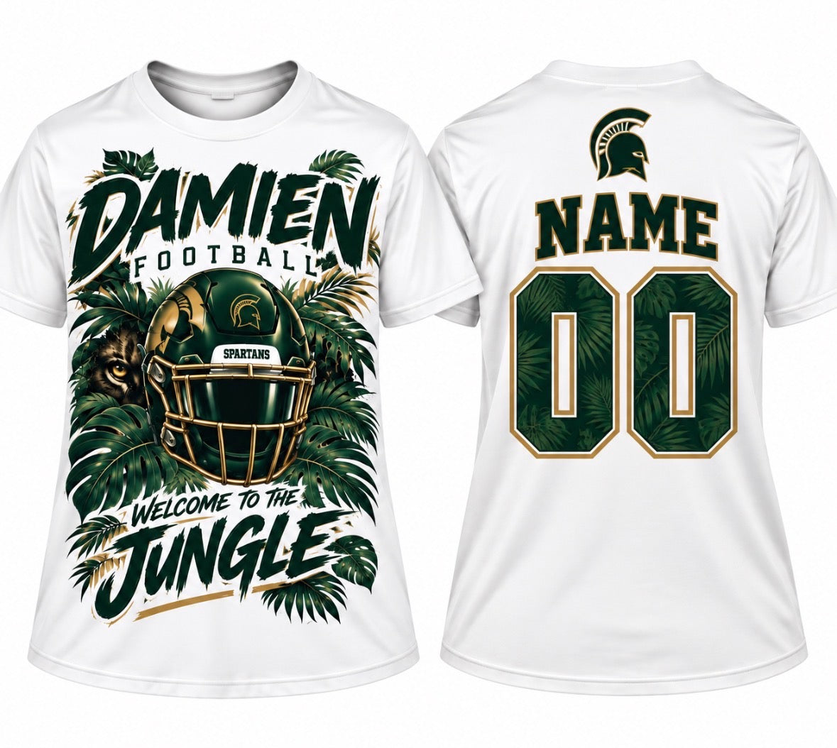 Damien Football “Welcome to the Jungle” Personalized T-Shirt - Unisex