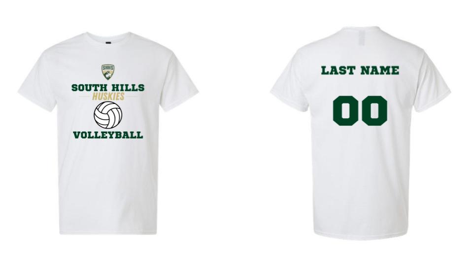 South Hills Girls Volleyball T-Shirt - Unisex White