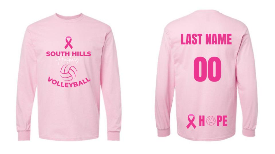 South Hills Girls Volleyball Pink Out Player Warm-Up - Long Sleeve