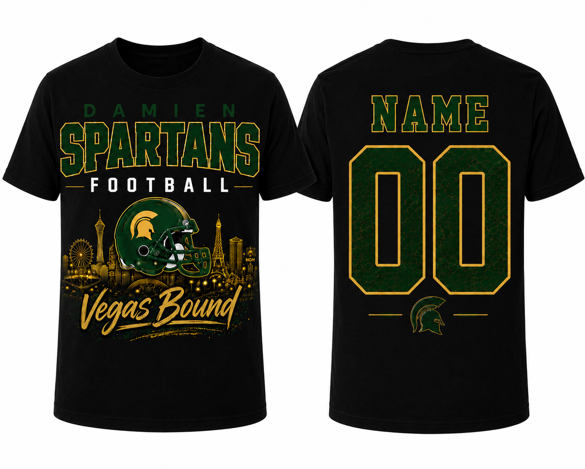 Commemorative Damien Football "Vegas Bound" T-shirt - Unisex