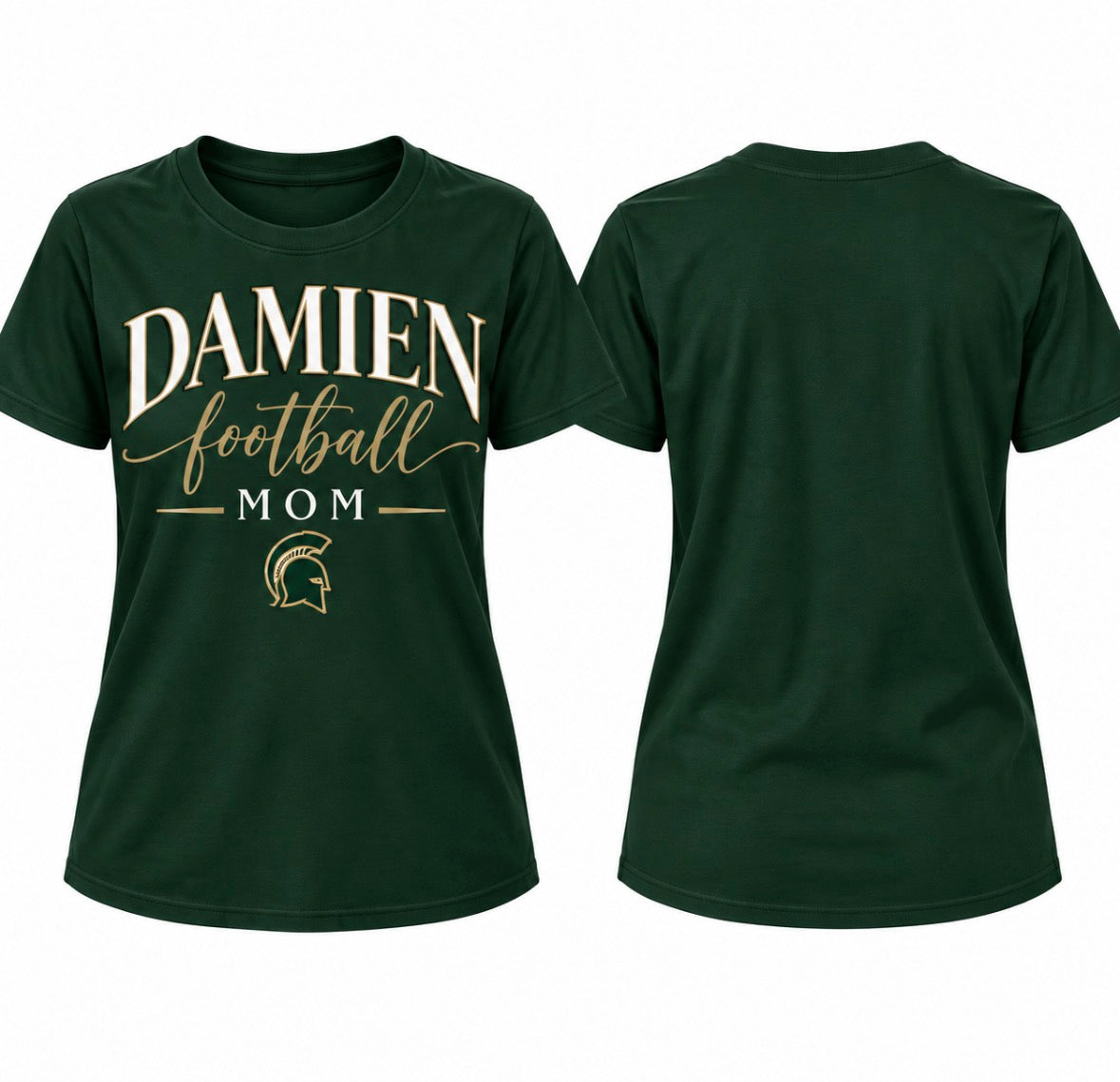 Damien Football Mom Script T-Shirt - Women’s