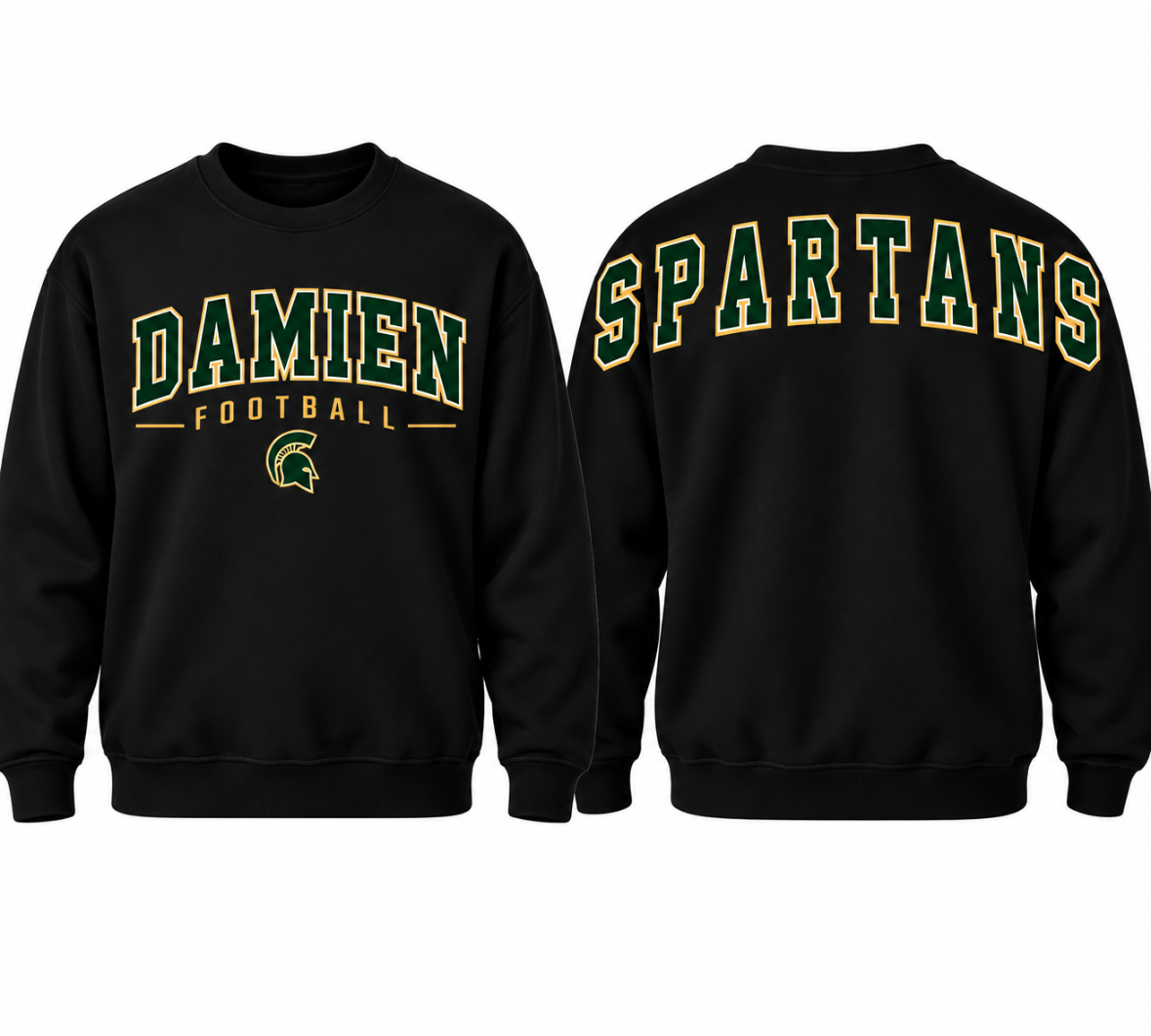 Damien Football Spartans Crewneck Sweatshirt - Unisex