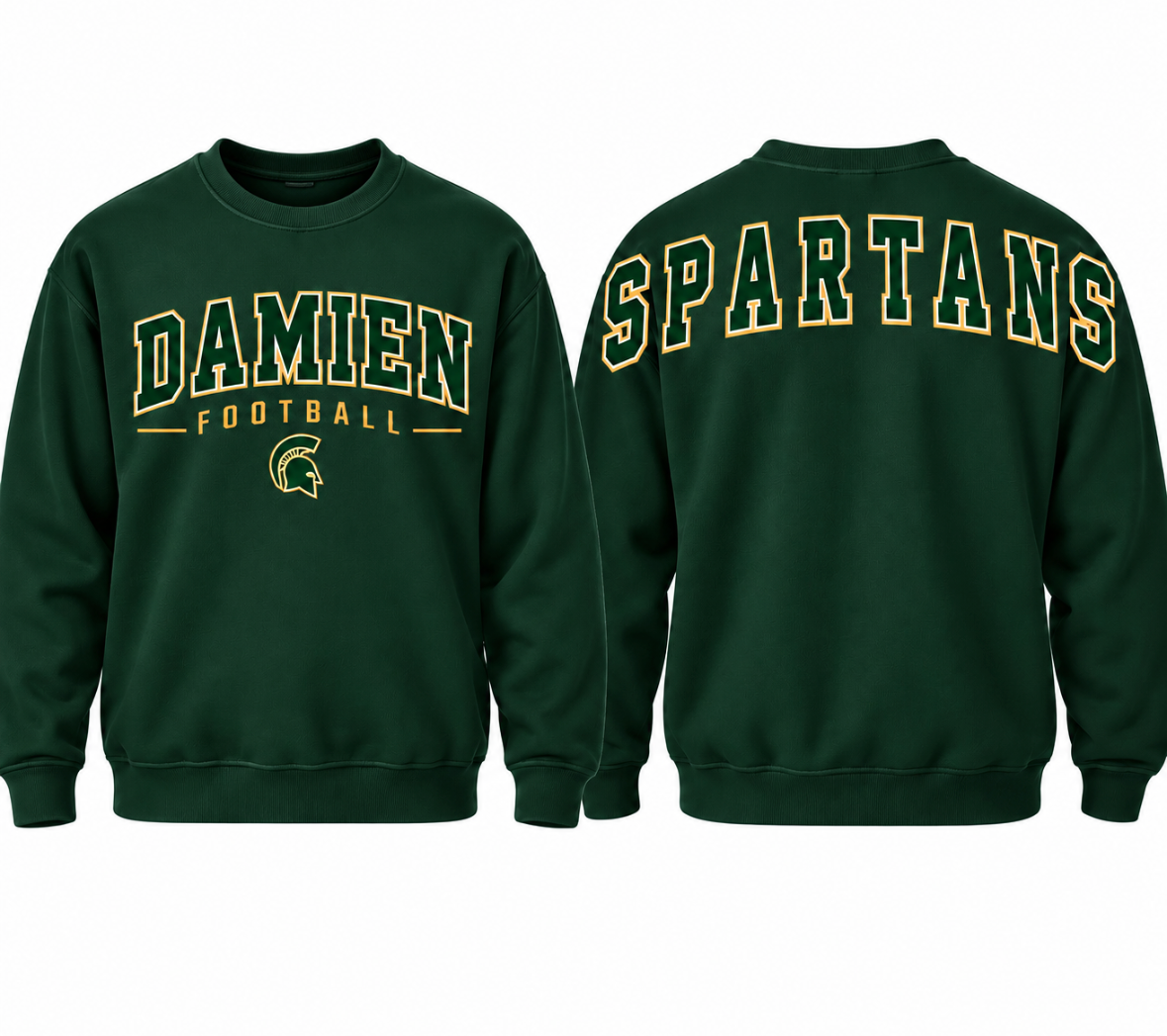 Damien Football Spartans Crewneck Sweatshirt - Unisex