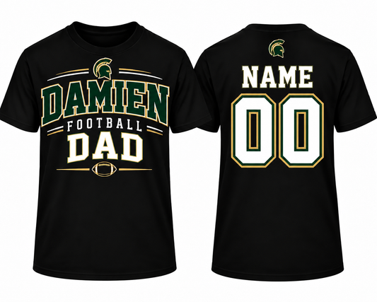 Damien Football Dad Personalized T-Shirt - Unisex