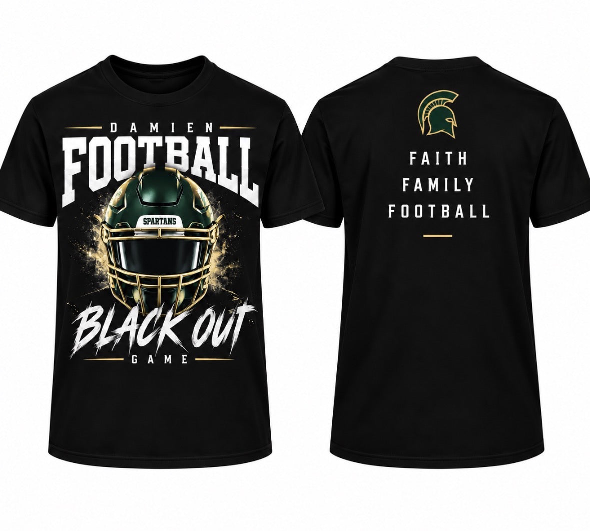 Damien Football “Blackout Game” T-Shirt - Unisex