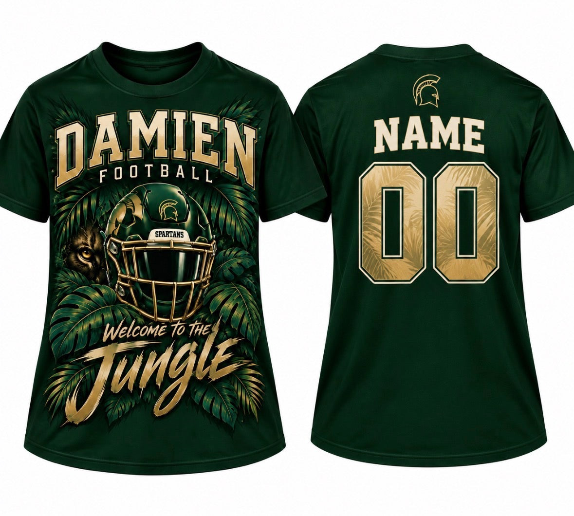 Damien Football “Welcome to the Jungle” Personalized T-Shirt - Unisex