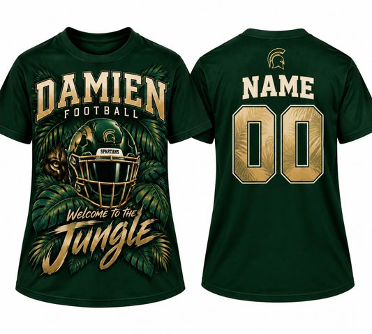 Damien Football “Welcome to the Jungle” Personalized T-Shirt - Unisex