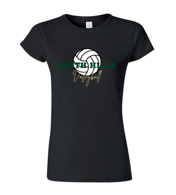 South Hills Girls Volleyball T-Shirt - Women's Black