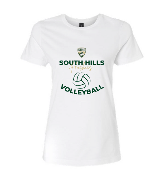 South Hills Girls Volleyball T-Shirt - Women's White