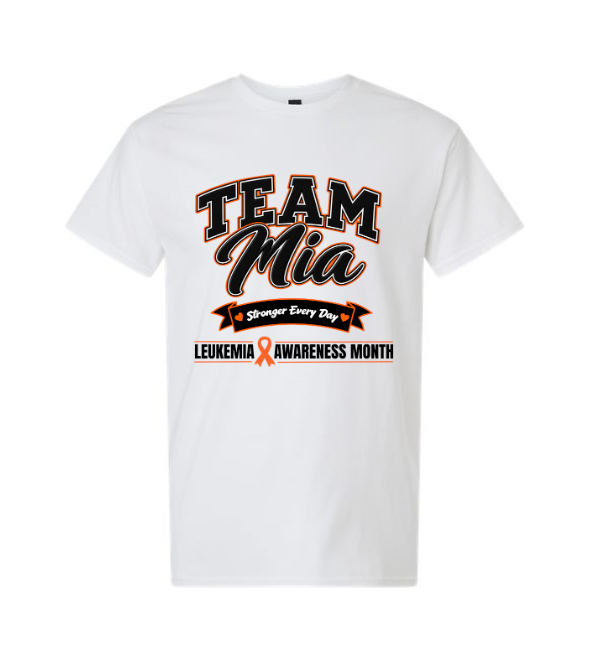 Team Mia Leukemia Awareness Month T-Shirt - Unisex