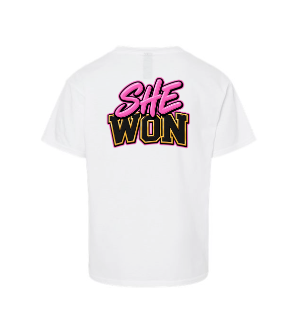 Mia Rose Strong "SHE WON" Leukemia Awareness Month T-Shirt - Unisex